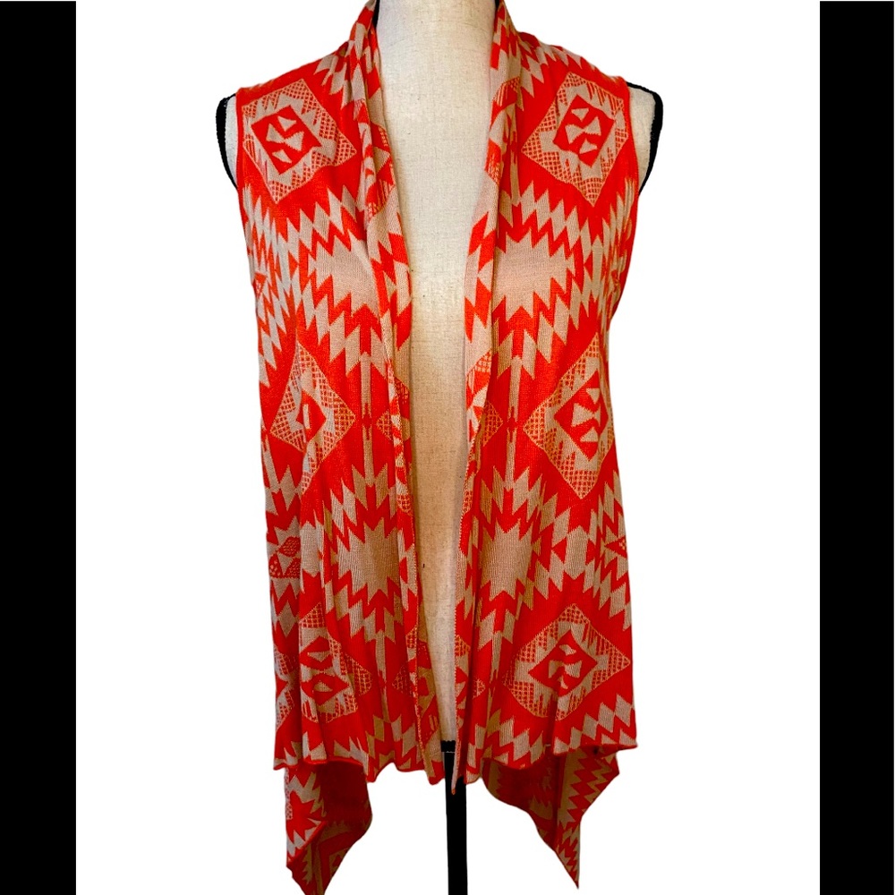 DOLLED UP Geometric Aztec Sweater Vest M